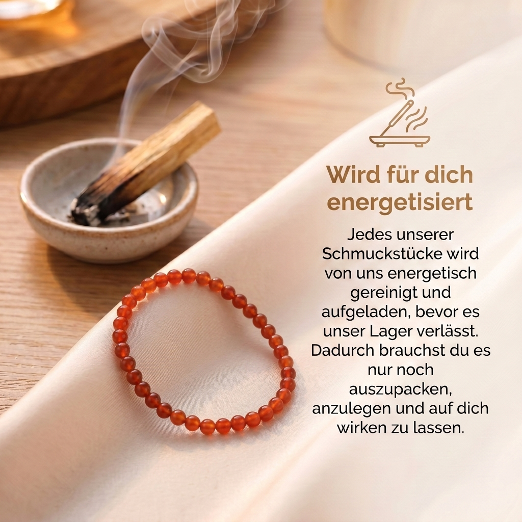 Karneol Armband - Perlen