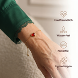 Karneol Armband - Herz Anhänger