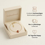 Karneol Armband - Kreismedallion