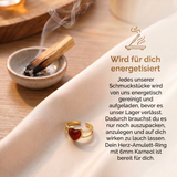 Karneol Ring - Herzform