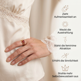 Karneol Ring - Herzform