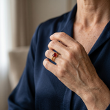 Karneol Ring - Herzform