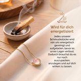 Rosenquarz Halskette - Kugelschliff elegant