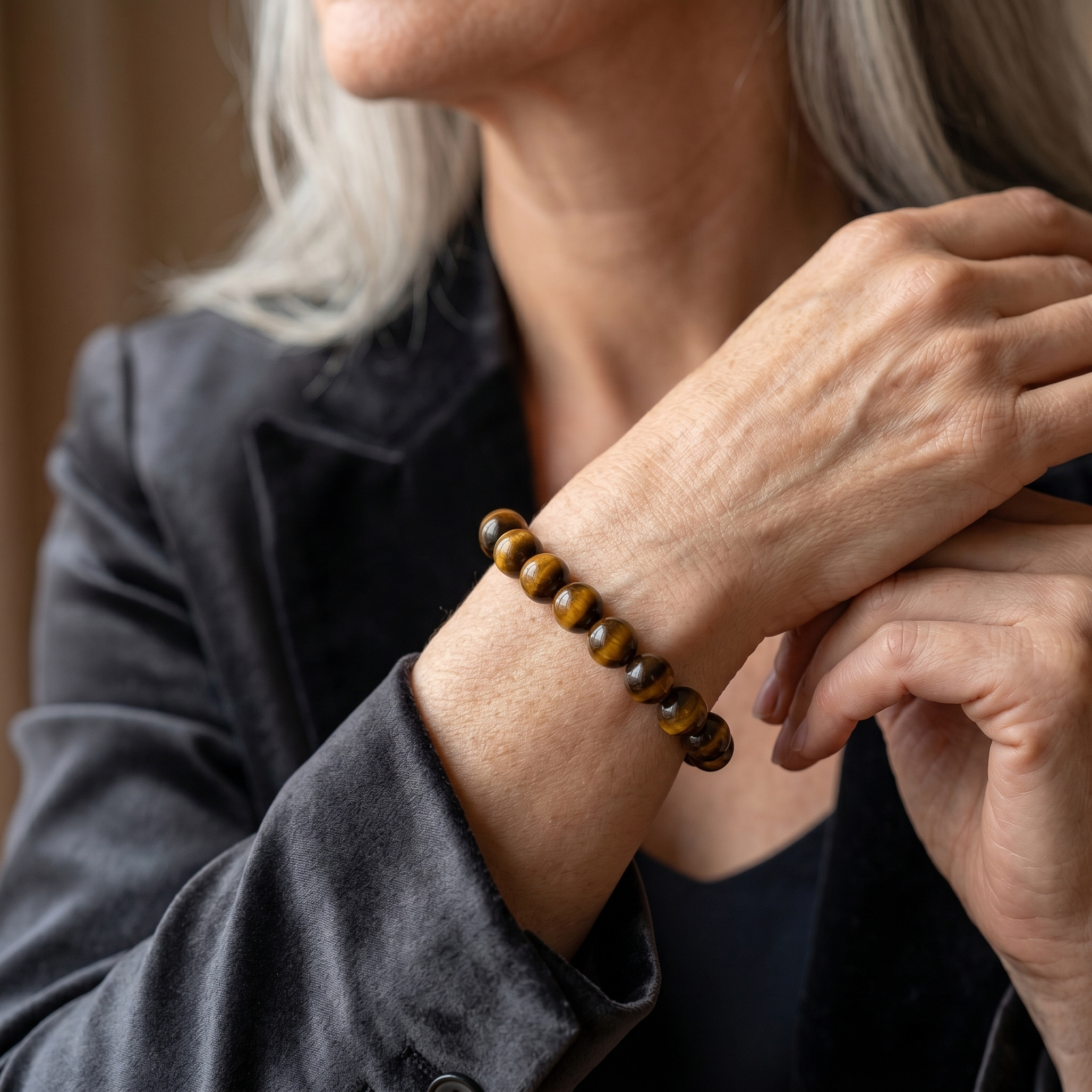 Tigerauge Armband - Umsetzung