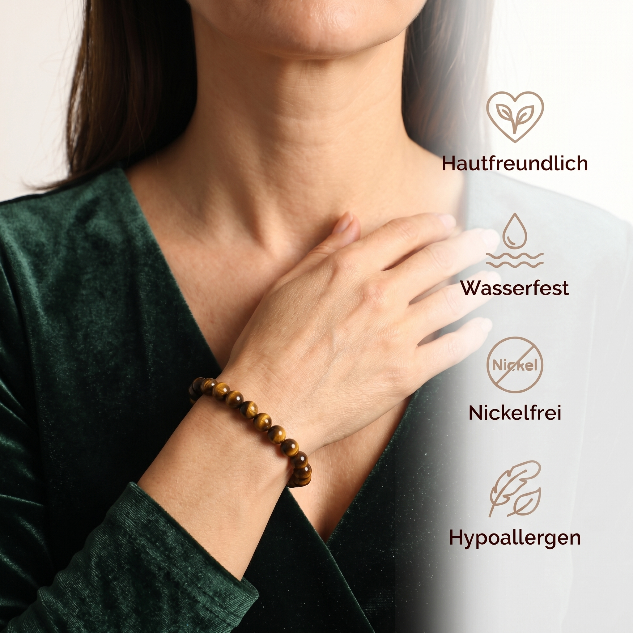 Tigerauge Armband - Umsetzung