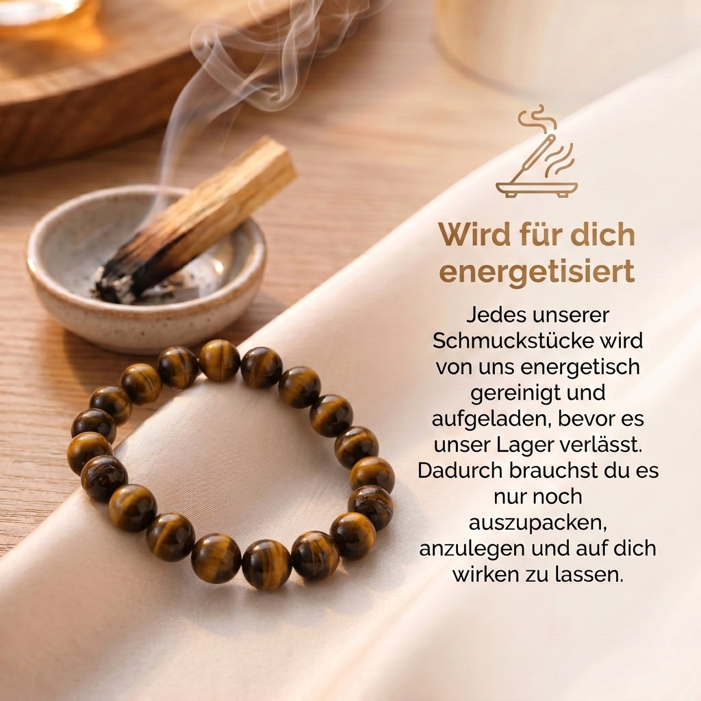 Tigerauge Armband - Umsetzung