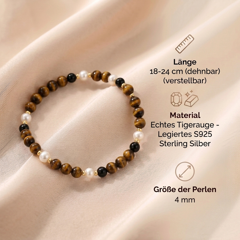 Tigerauge Armband - zarte Stärke
