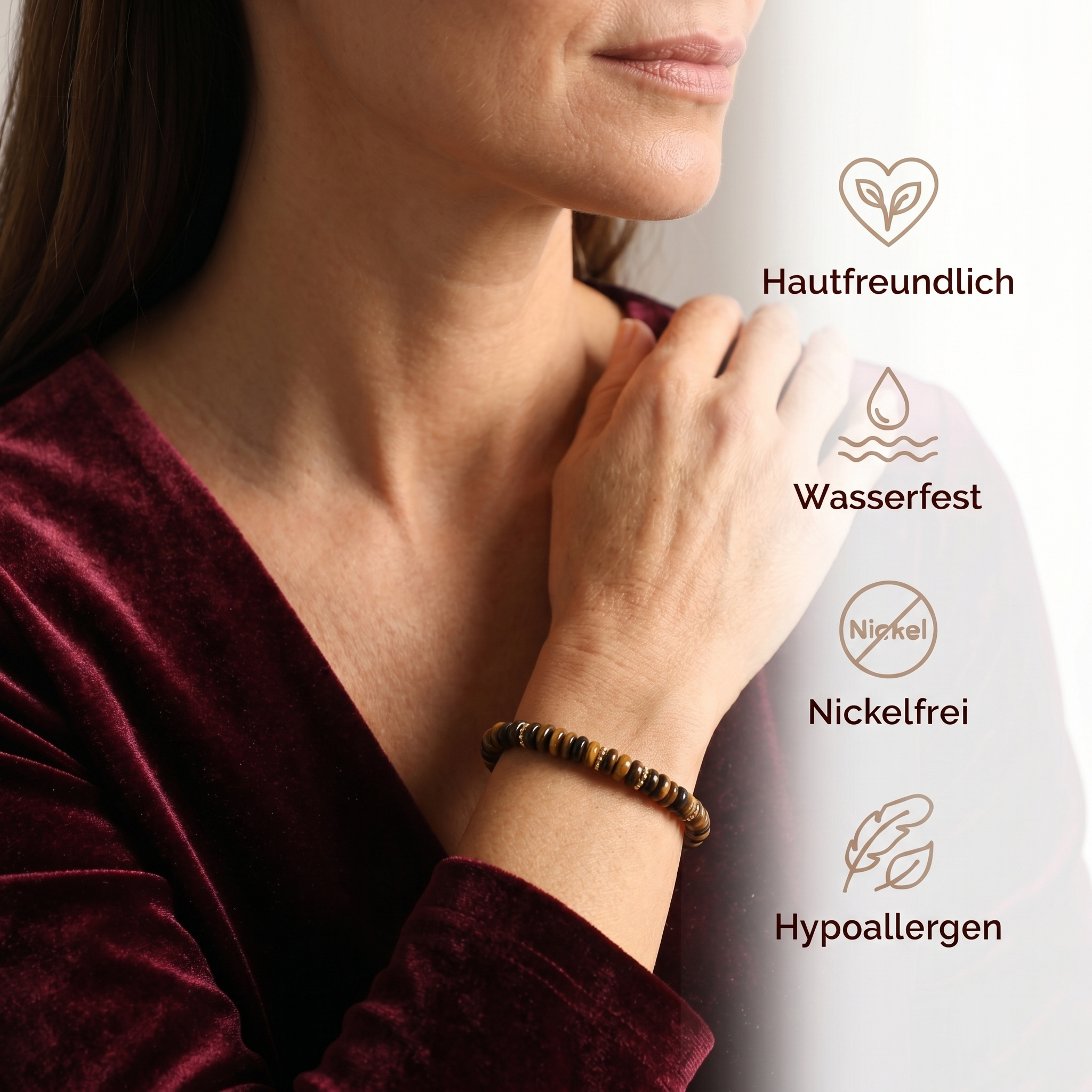Tigerauge Armband - Kraftperlen