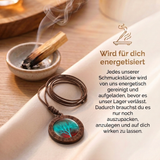 Lebensbaum Halskette - Holz & Leder