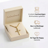 Lebensbaum Halskette - Kreuz