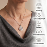 Lebensbaum Halskette mit Zirkon