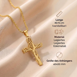 Lebensbaum Halskette - Kreuz