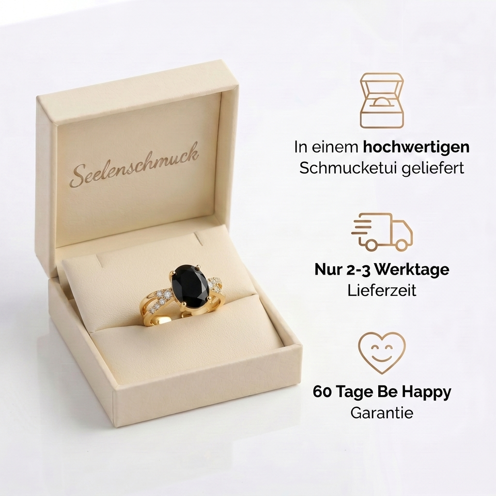 Obsidian Ring - Doppelring