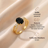 Obsidian Ring - Doppelring