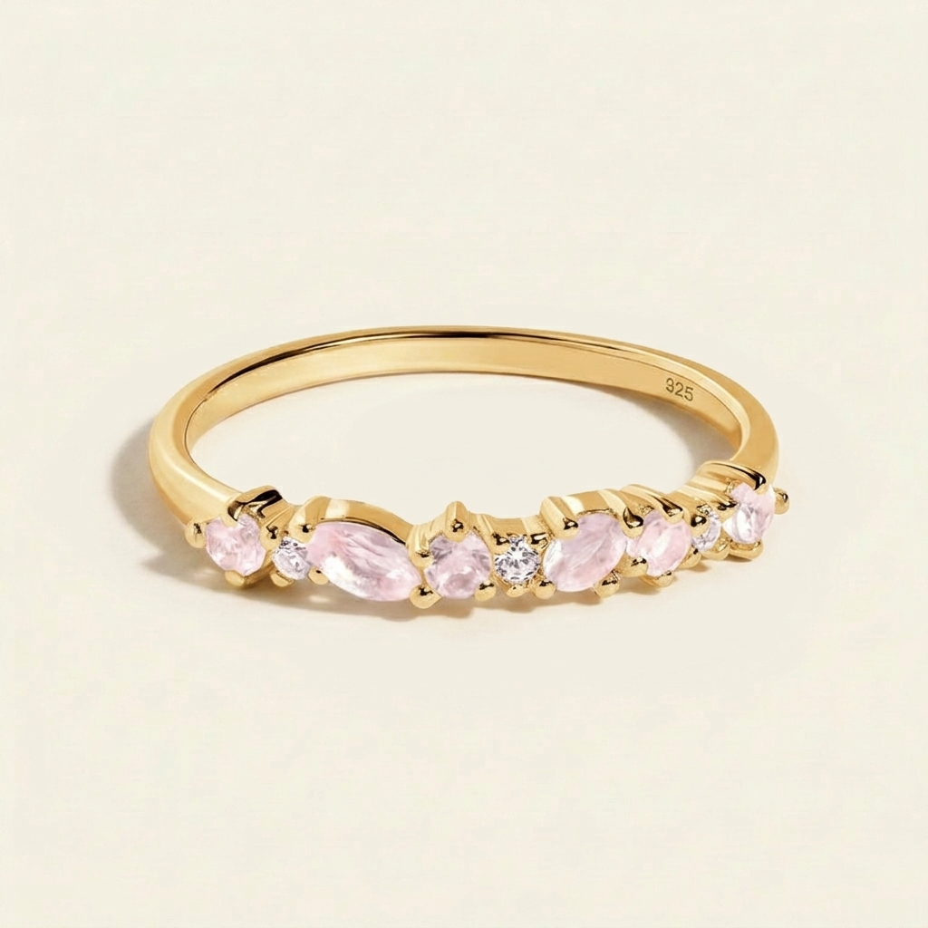 Rosenquarz Ring