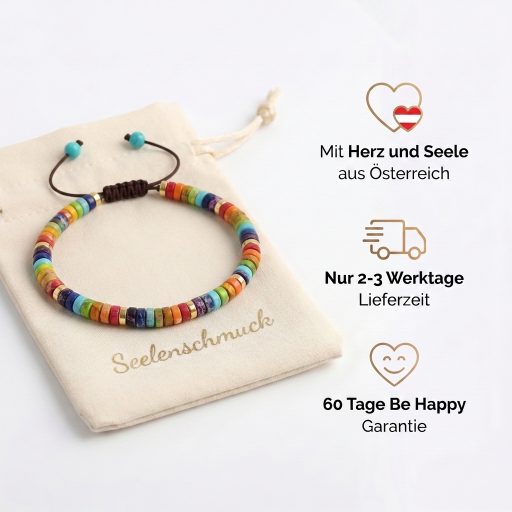 7 Chakren Energiearmband aus Jaspis