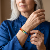 7 Chakren Lava Armband