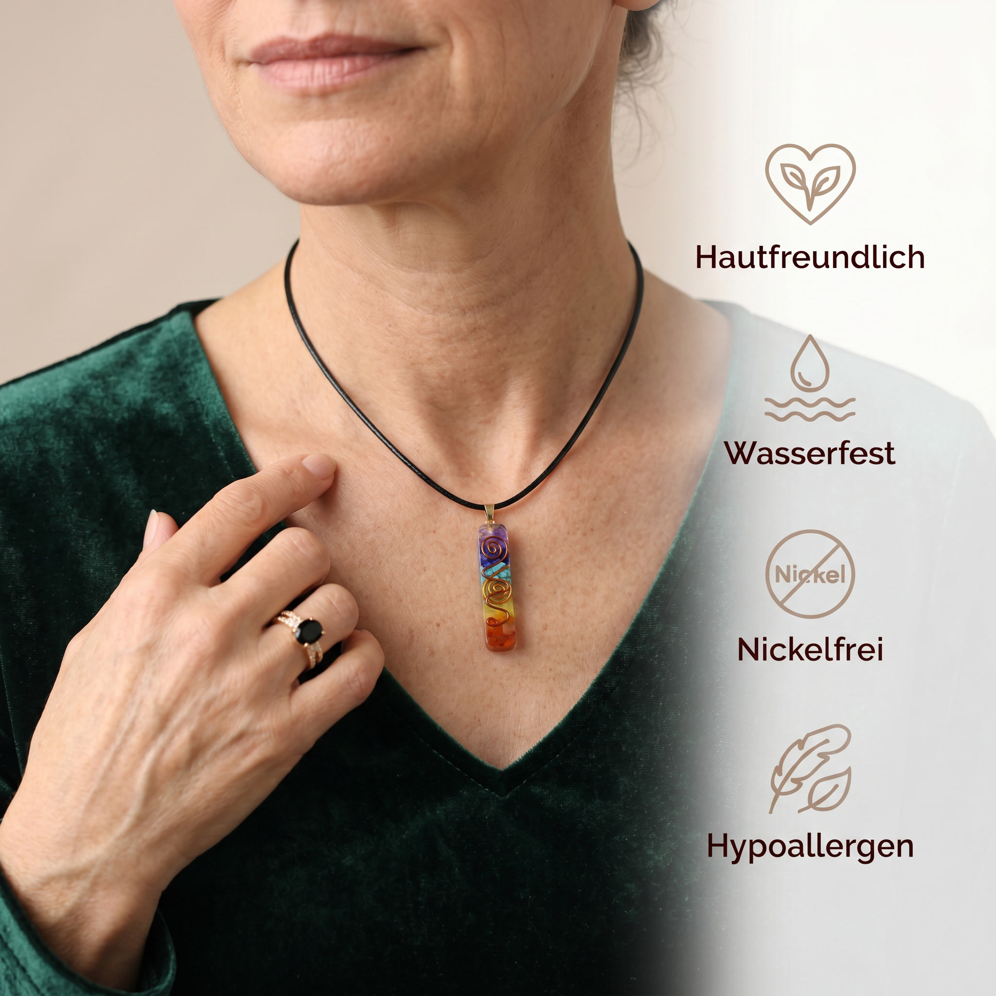 7 Chakra Orgonit Halskette