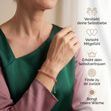 Rosenquarz Armband - Perlen