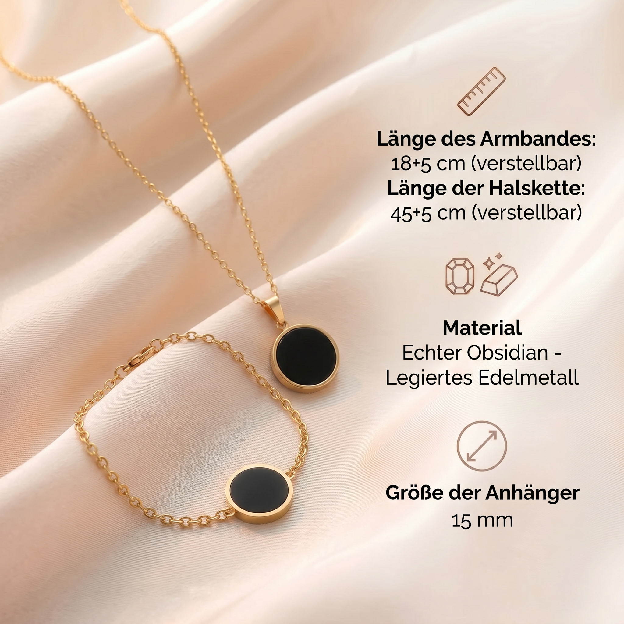 Obsidian Seelenschutz Set