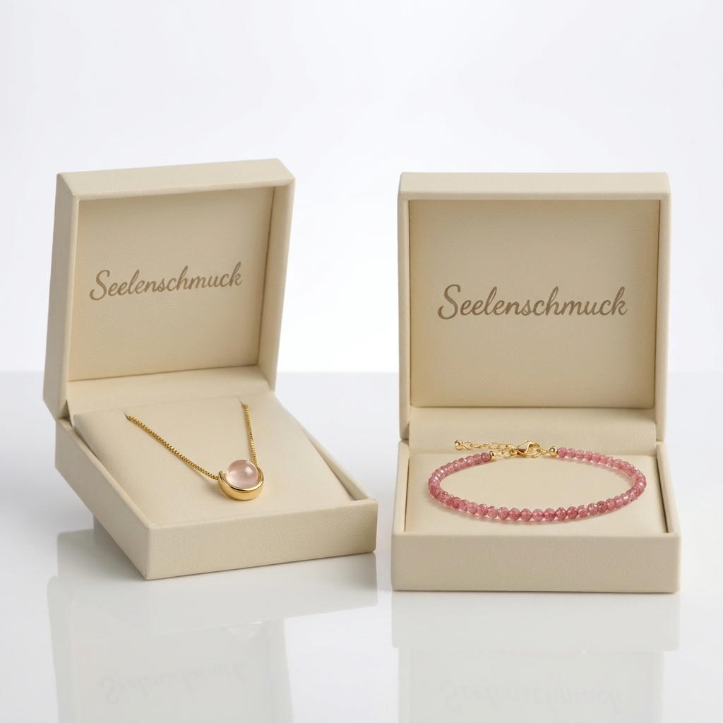 Rosenquarz Selbstliebe Set - Halskette & Armband