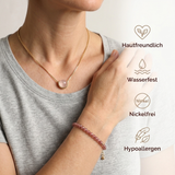 Rosenquarz Selbstliebe Set - Halskette & Armband
