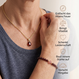 Rubin Vitalitäts Set - Halskette & Armband