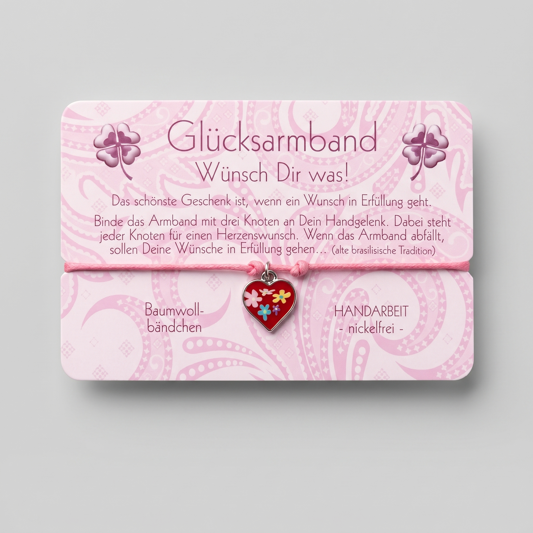 Glücksarmband Rosa