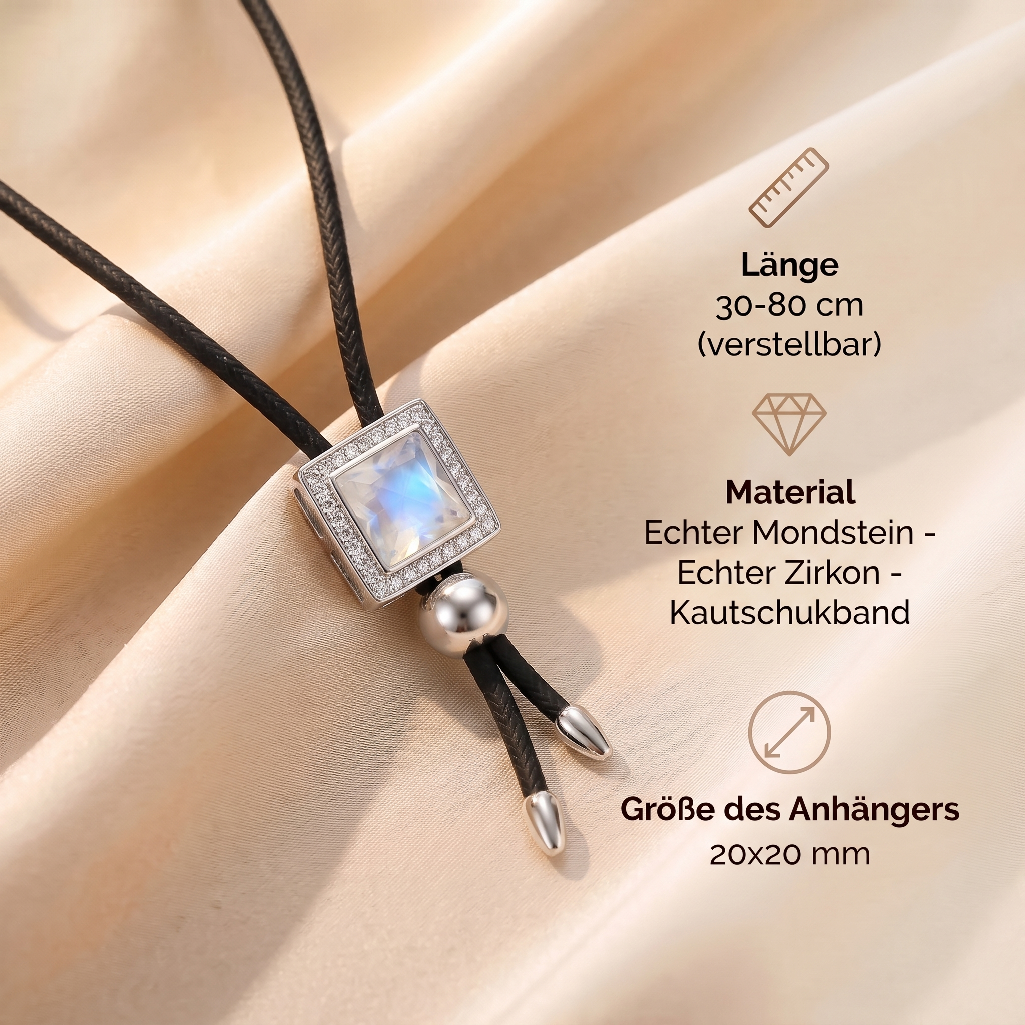 Mondstein Halskette - Intuitionszauber