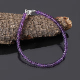 Amethyst Armband - geschliffene Perlen