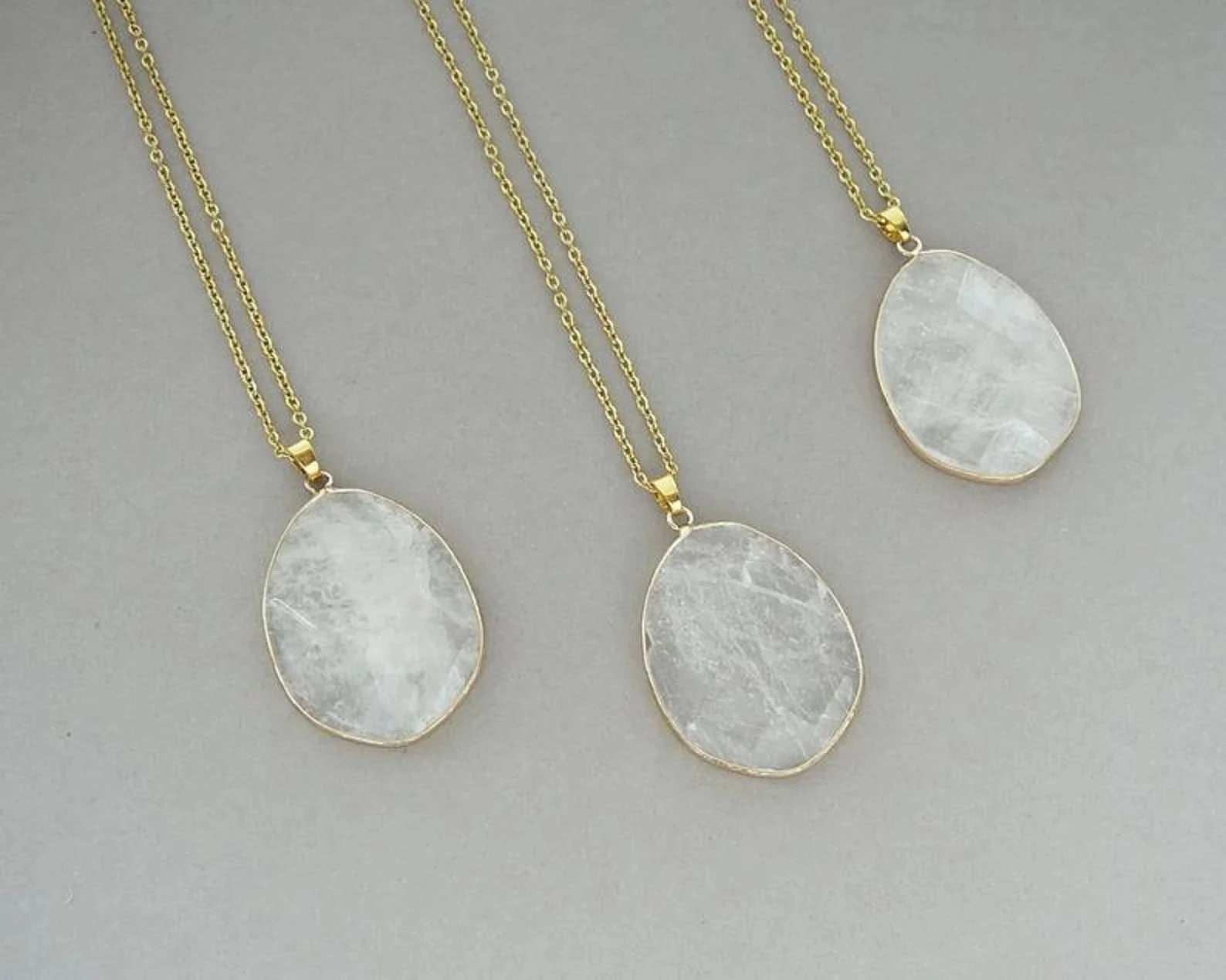 Bergkristall Halskette - Medallion