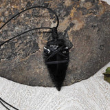 Obsidian Halskette - Pfeilspitze