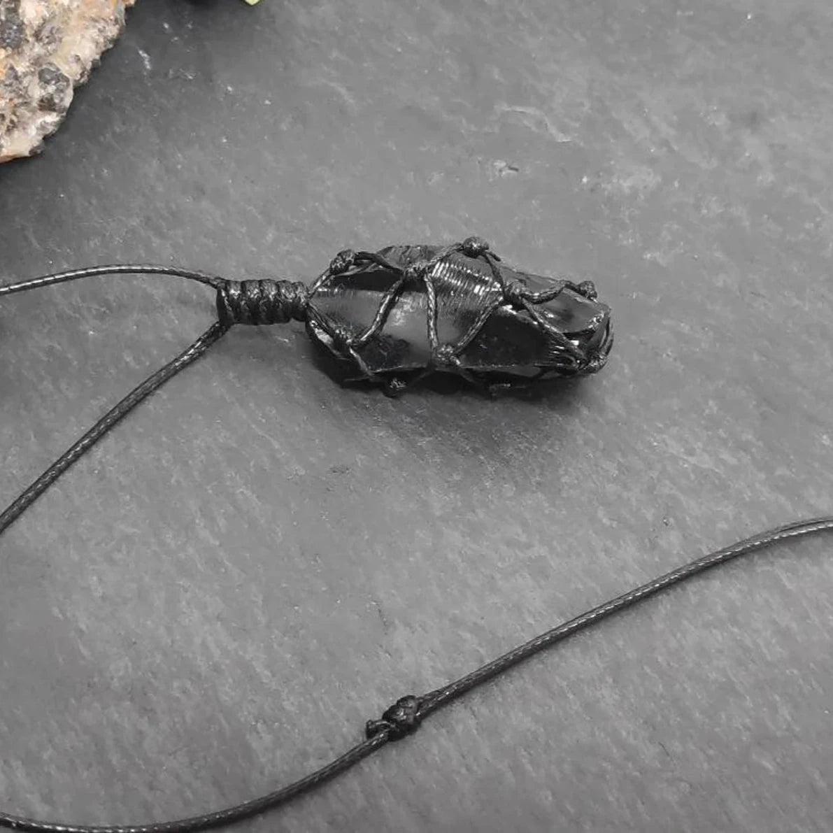 Obsidian Halskette - Naturanhänger