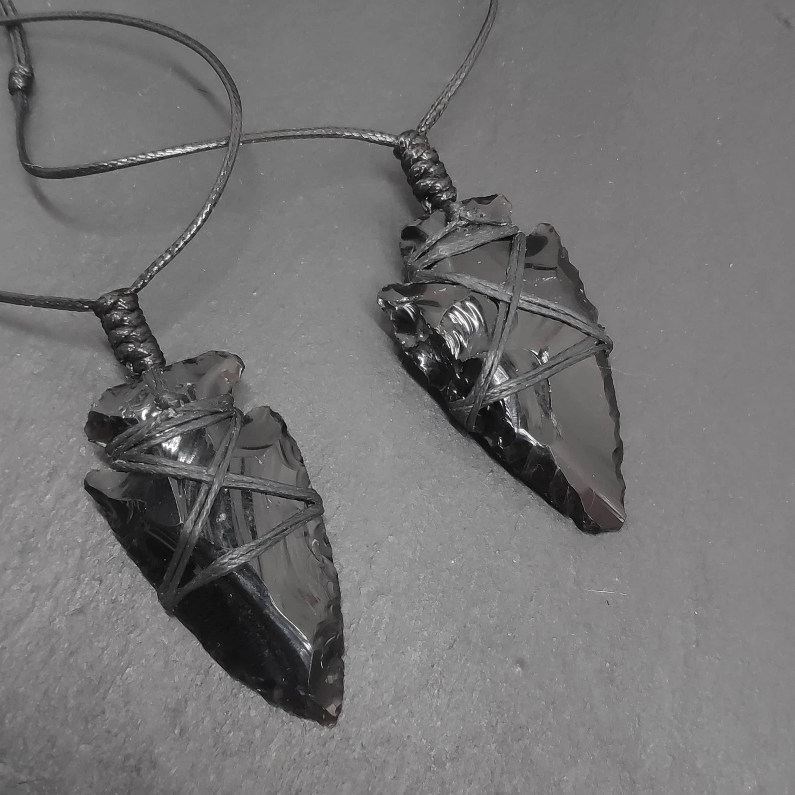 Obsidian Halskette - Pfeilspitze