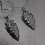 Obsidian Halskette - Pfeilspitze