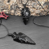 Obsidian Halskette - Pfeilspitze