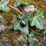 Obsidian Halskette - Naturkette Tropfenform