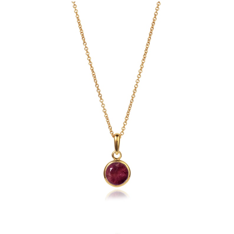 Rubin Halskette | 18k Goldlegierung