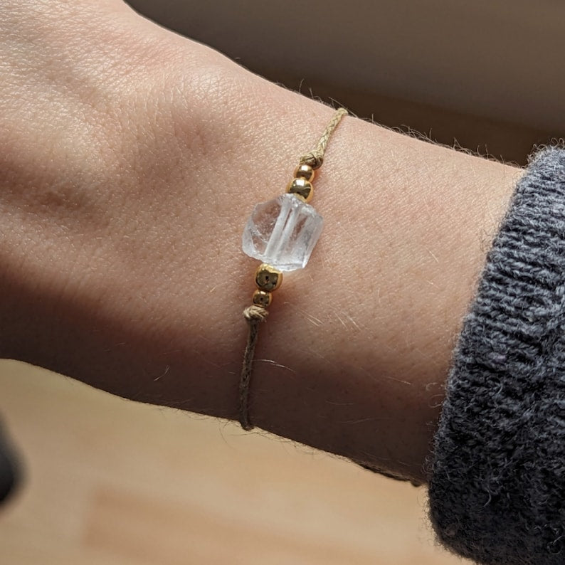 Bergkristall Armband - Unbearbeitet