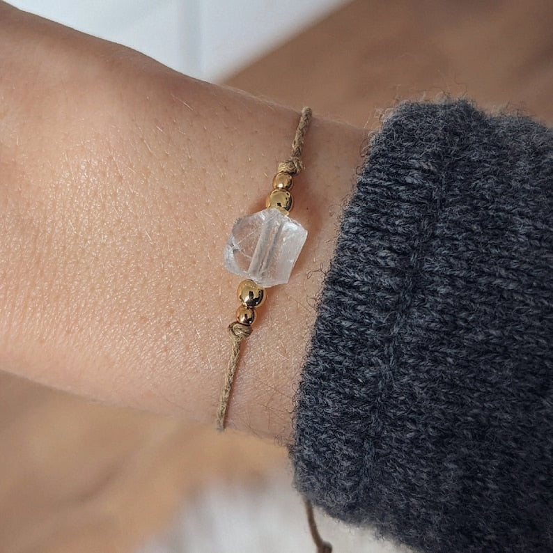 Bergkristall Armband - Unbearbeitet